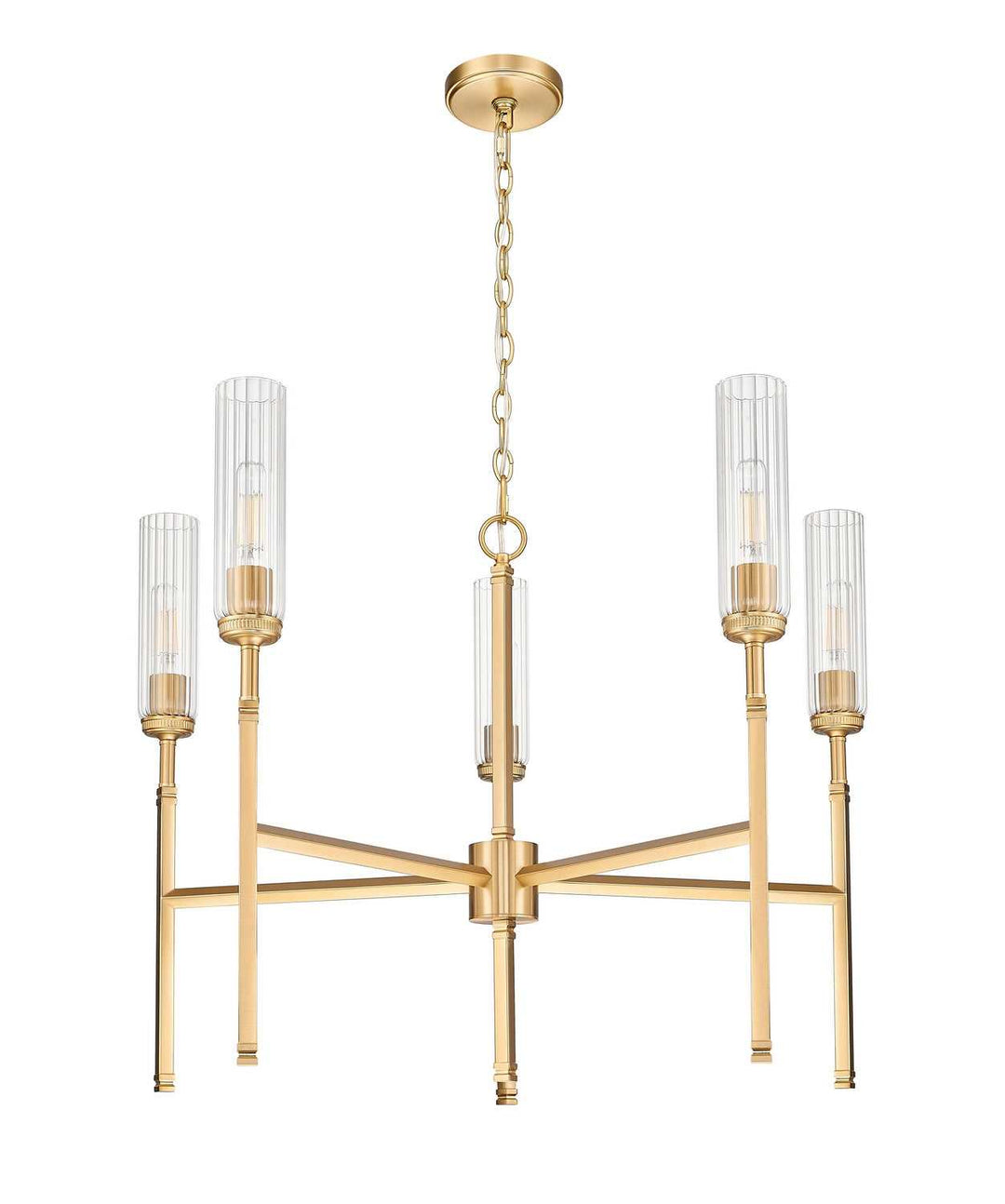 Esme Five Light Chandelier in Modern Gold Z-Lite Canada