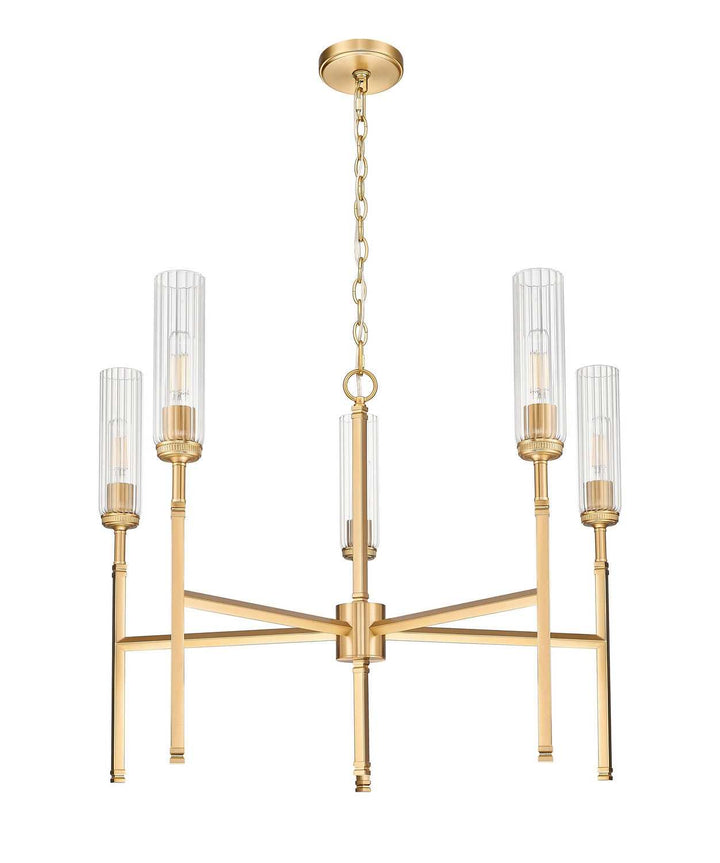 Esme Five Light Chandelier in Modern Gold Z-Lite Canada
