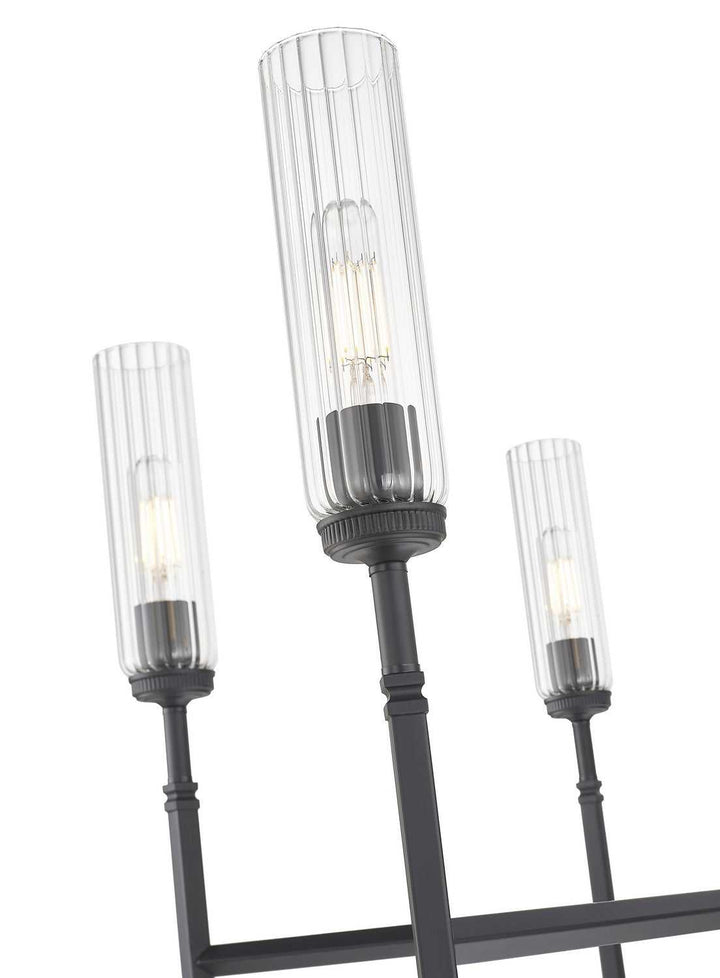 Esme Six Light Chandelier in Matte Black Z-Lite Canada