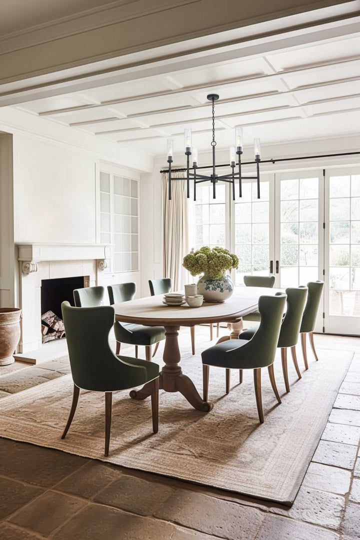 Esme Six Light Chandelier in Matte Black Z-Lite Canada
