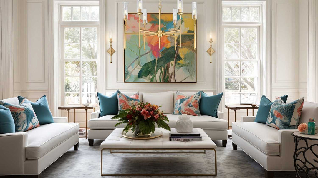 Esme Six Light Chandelier in Modern Gold Z-Lite Canada