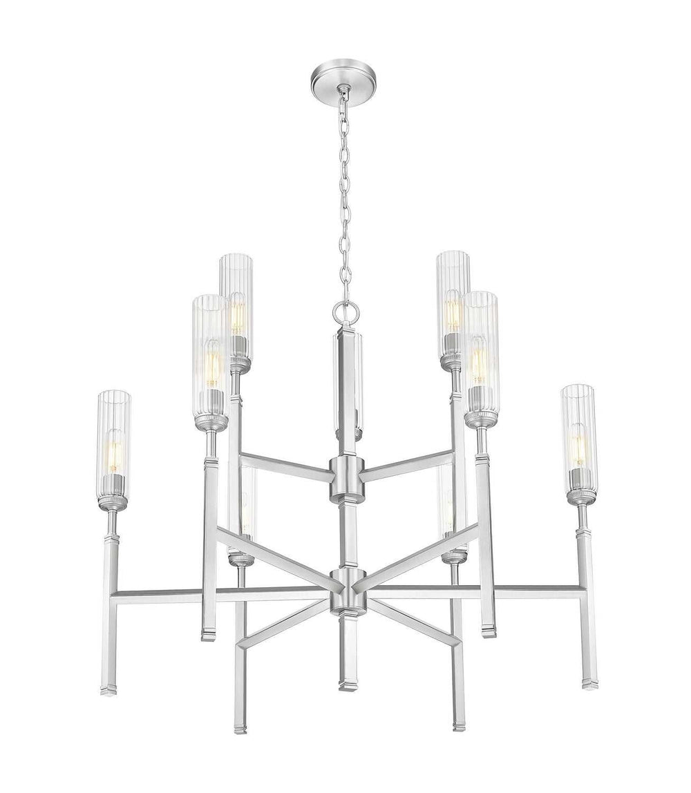 Esme Nine Light Chandelier in Brushed Nickel Z-Lite Canada