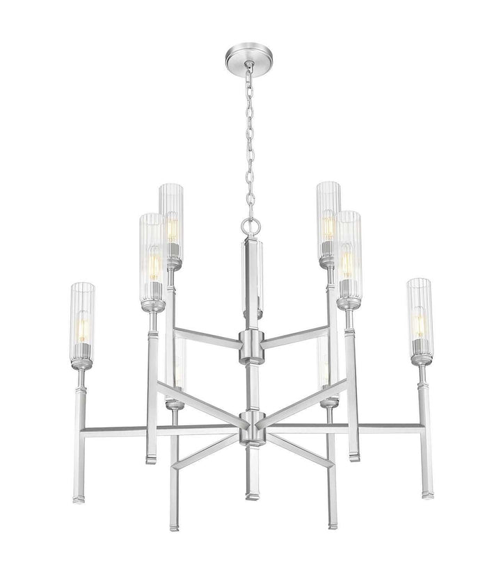 Esme Nine Light Chandelier in Brushed Nickel Z-Lite Canada
