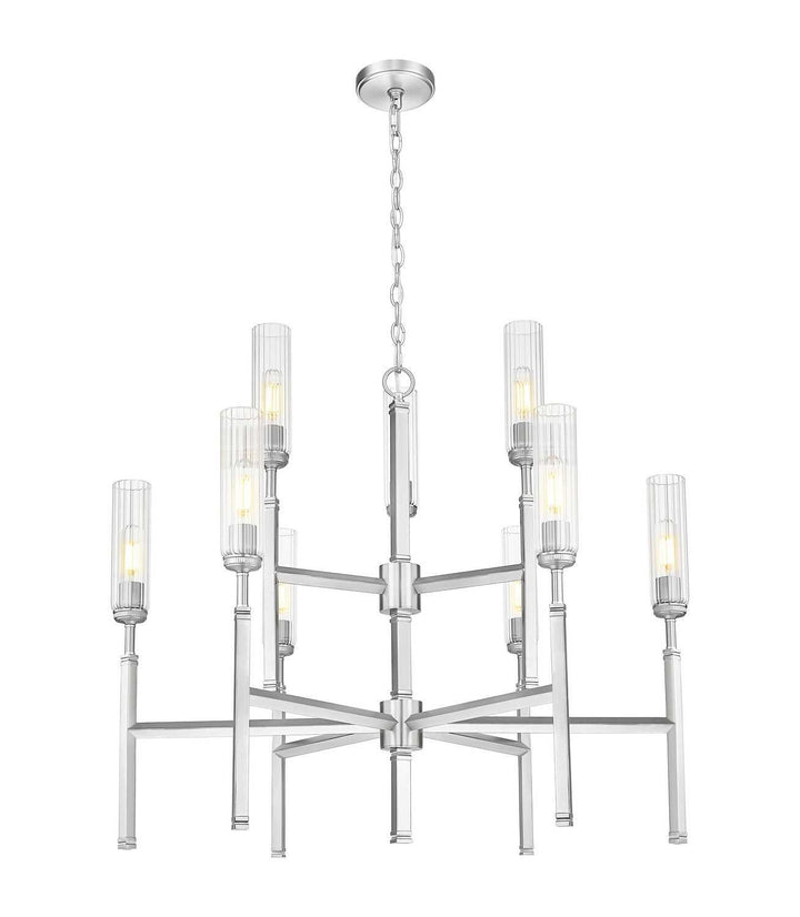 Esme Nine Light Chandelier in Brushed Nickel Z-Lite Canada