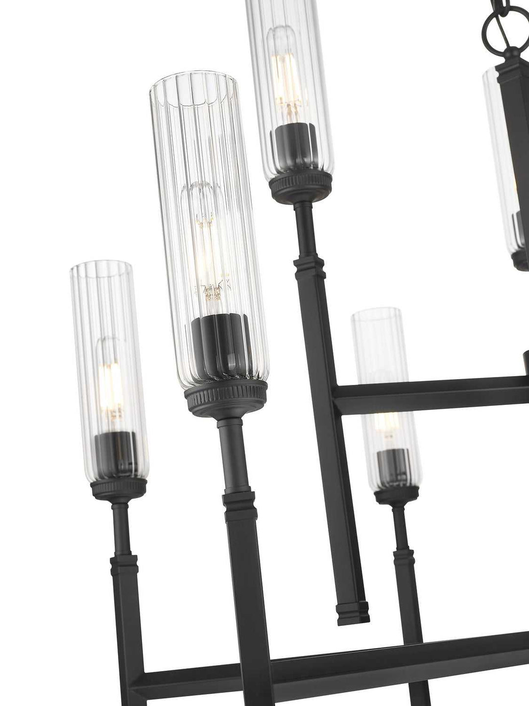 Esme Nine Light Chandelier in Matte Black Z-Lite Canada