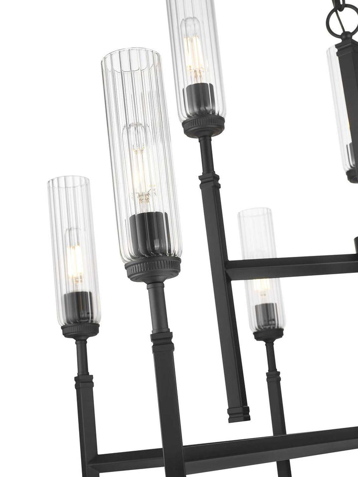 Esme Nine Light Chandelier in Matte Black Z-Lite Canada
