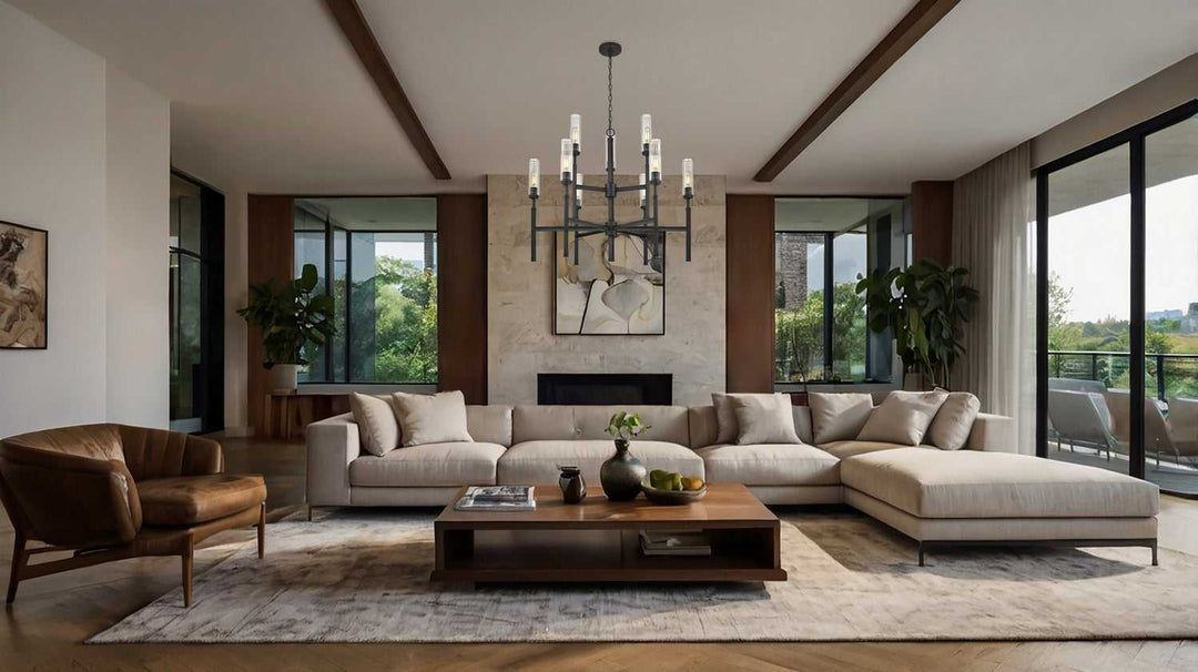 Esme Nine Light Chandelier in Matte Black Z-Lite Canada