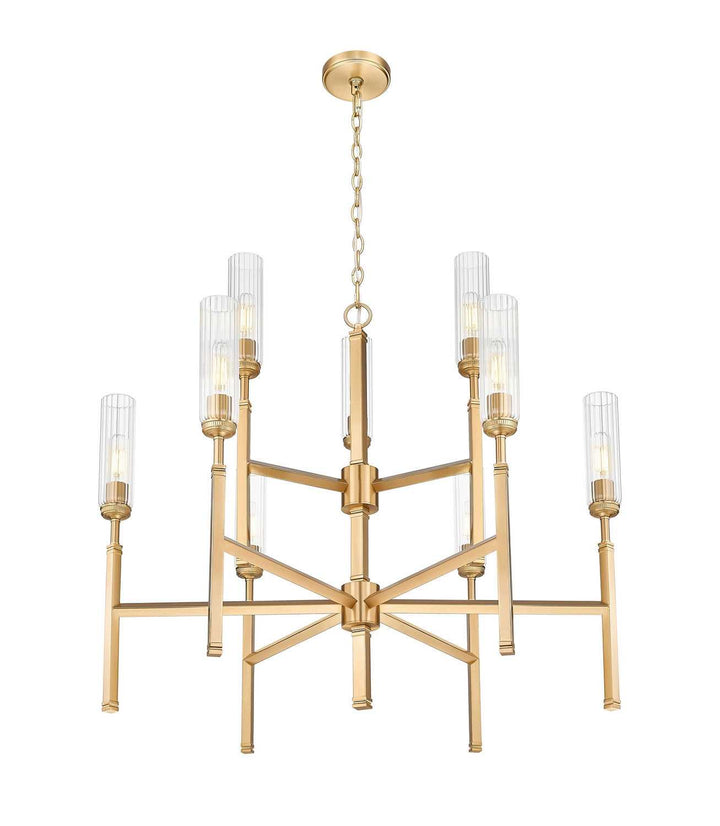 Esme Nine Light Chandelier in Modern Gold Z-Lite Canada