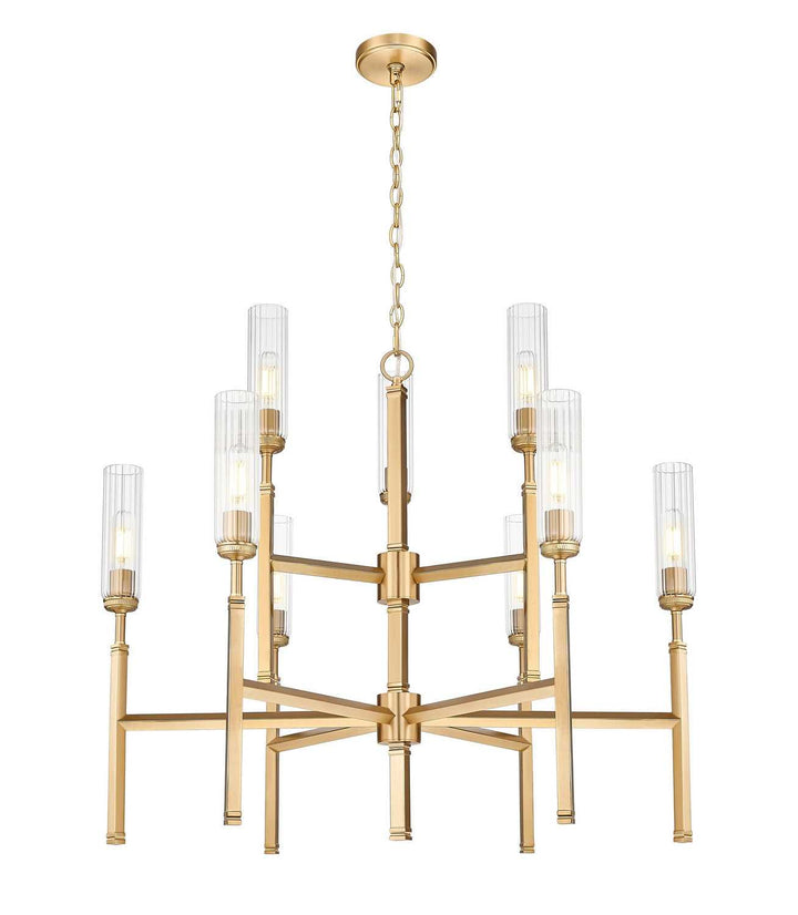 Esme Nine Light Chandelier in Modern Gold Z-Lite Canada