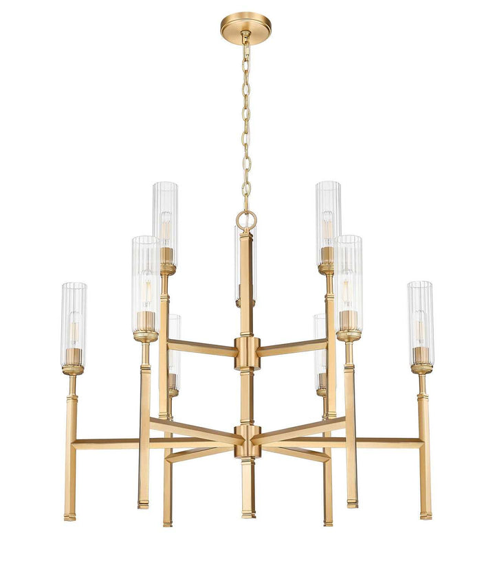 Esme Nine Light Chandelier in Modern Gold Z-Lite Canada