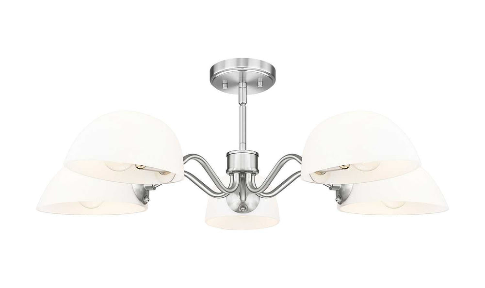 Breton Five Light Chandelier in Brushed Nickel Z-Lite Canada