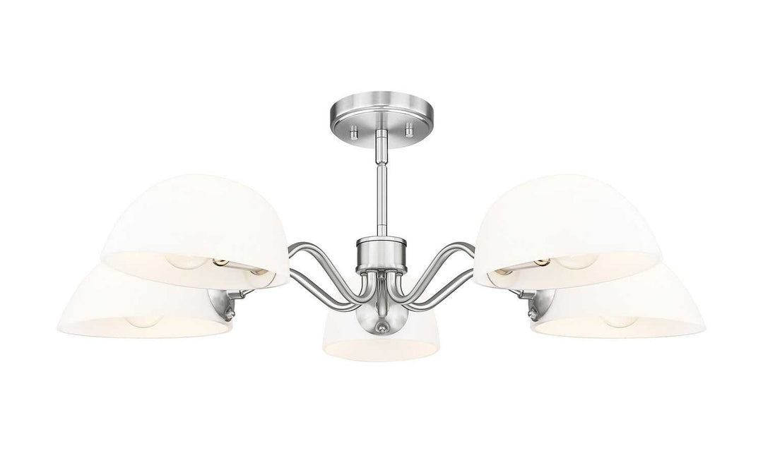 Breton Five Light Chandelier in Brushed Nickel Z-Lite Canada