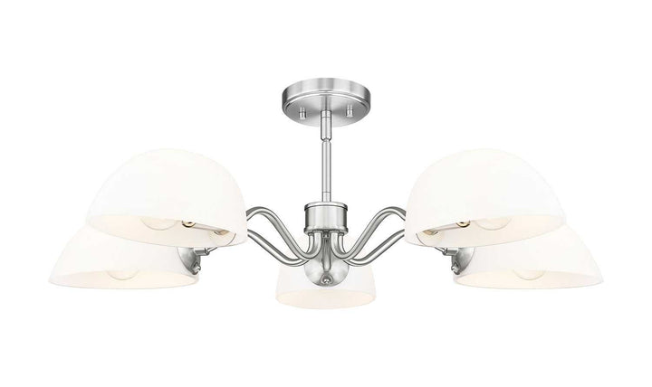 Breton Five Light Chandelier in Brushed Nickel Z-Lite Canada