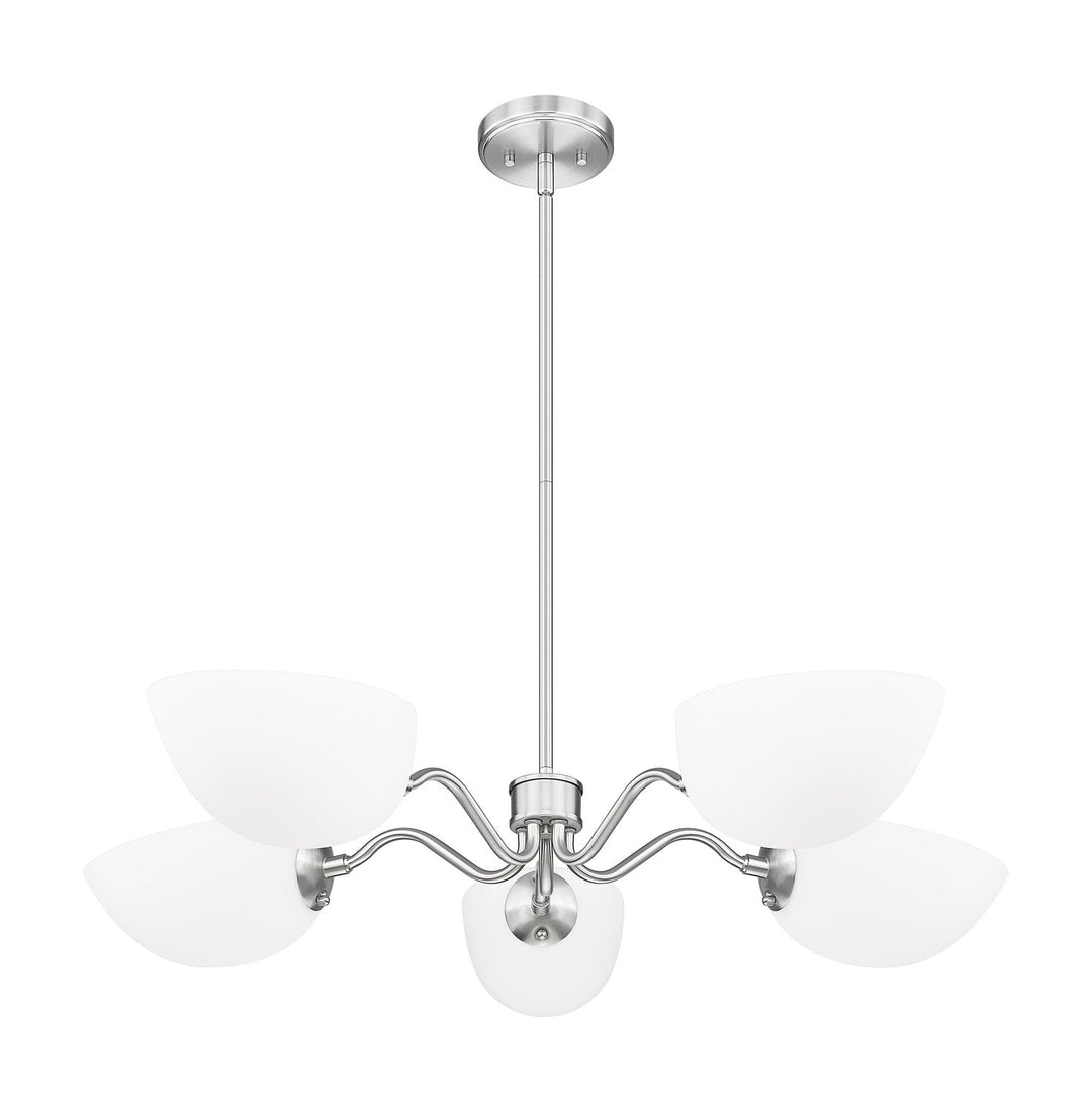 Breton Five Light Chandelier in Brushed Nickel Z-Lite Canada