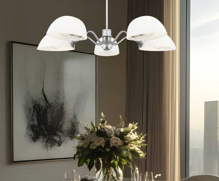 Breton Five Light Chandelier in Brushed Nickel Z-Lite Canada