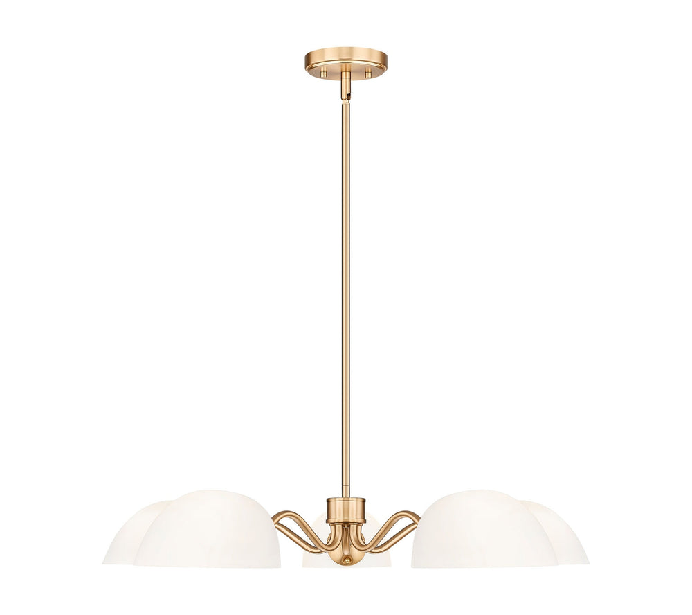 Breton Five Light Chandelier in Modern Gold Z-Lite Canada
