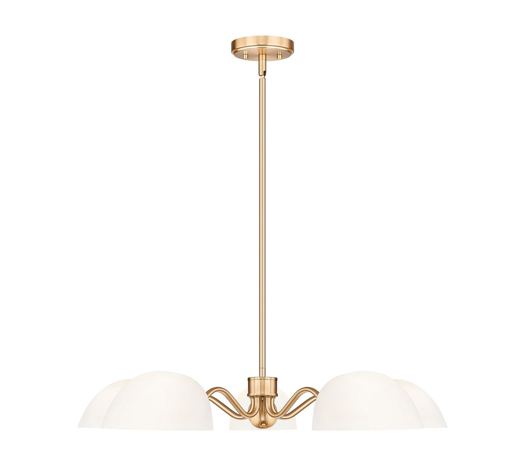 Breton Five Light Chandelier in Modern Gold Z-Lite Canada