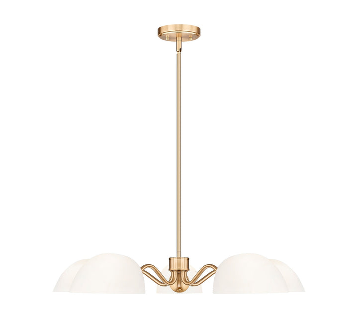 Breton Five Light Chandelier in Modern Gold Z-Lite Canada