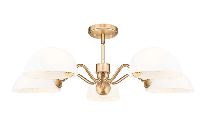 Breton Five Light Chandelier in Modern Gold Z-Lite Canada