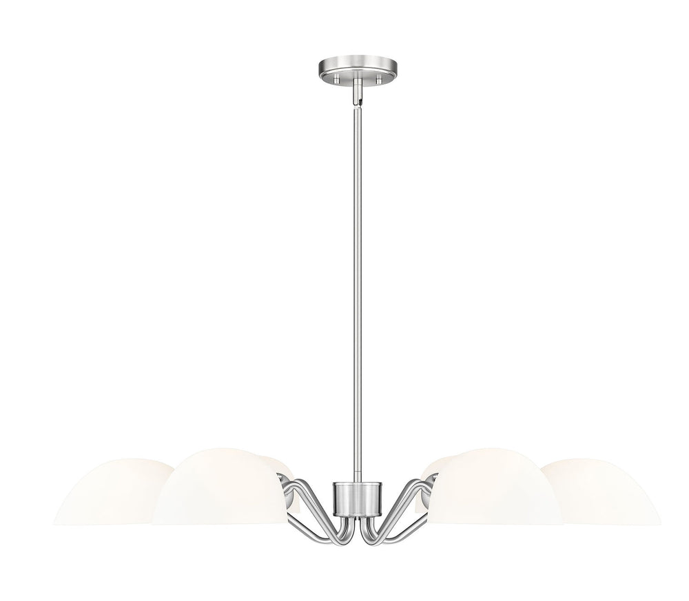 Breton Six Light Chandelier in Brushed Nickel Z-Lite Canada