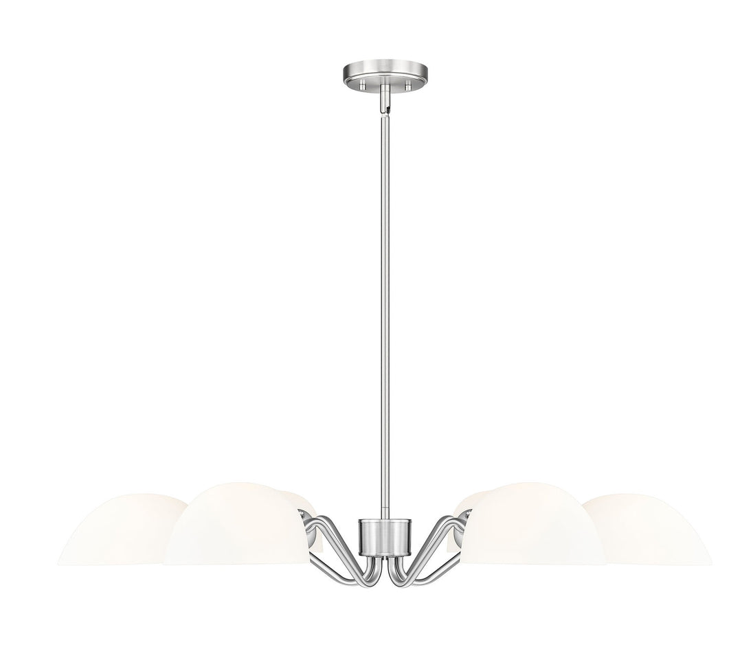 Breton Six Light Chandelier in Brushed Nickel Z-Lite Canada