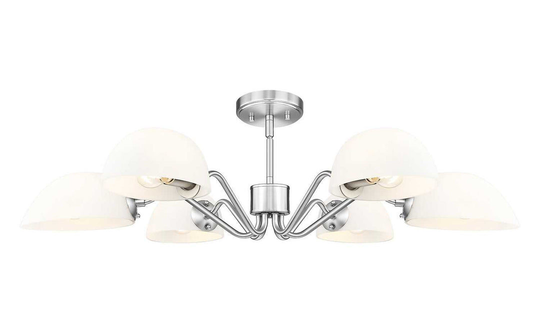 Breton Six Light Chandelier in Brushed Nickel Z-Lite Canada
