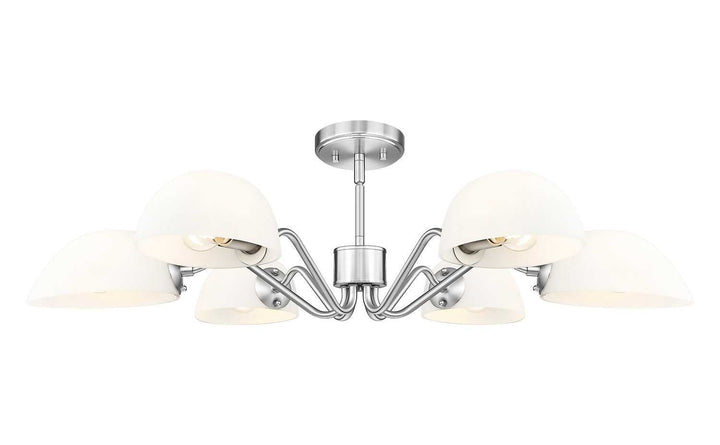 Breton Six Light Chandelier in Brushed Nickel Z-Lite Canada