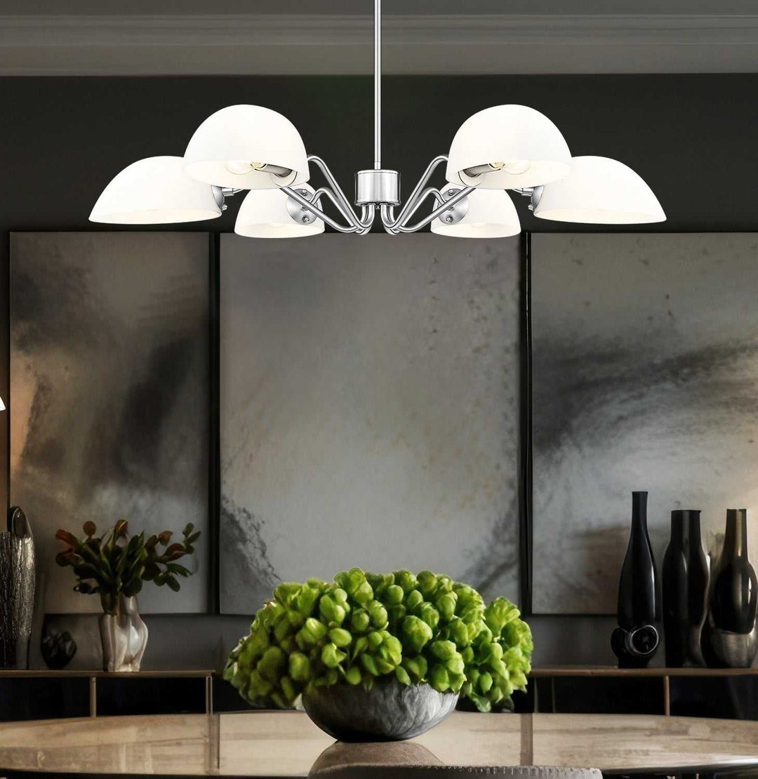 Breton Six Light Chandelier in Brushed Nickel Z-Lite Canada