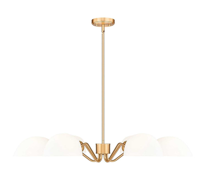 Breton Six Light Chandelier in Modern Gold Z-Lite Canada