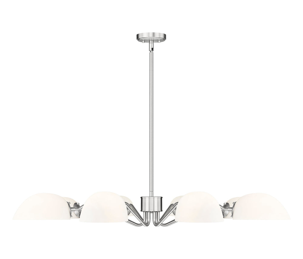 Breton Eight Light Chandelier in Brushed Nickel Z-Lite Canada