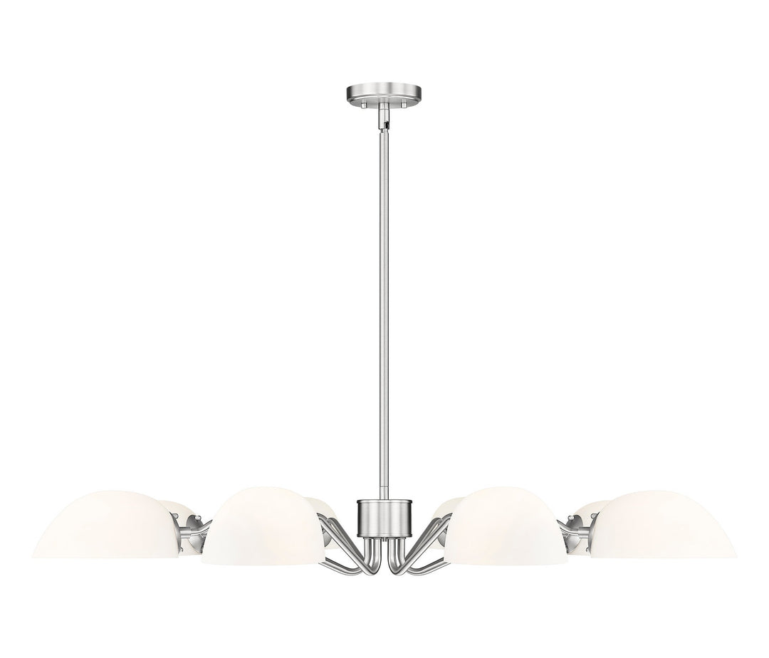 Breton Eight Light Chandelier in Brushed Nickel Z-Lite Canada