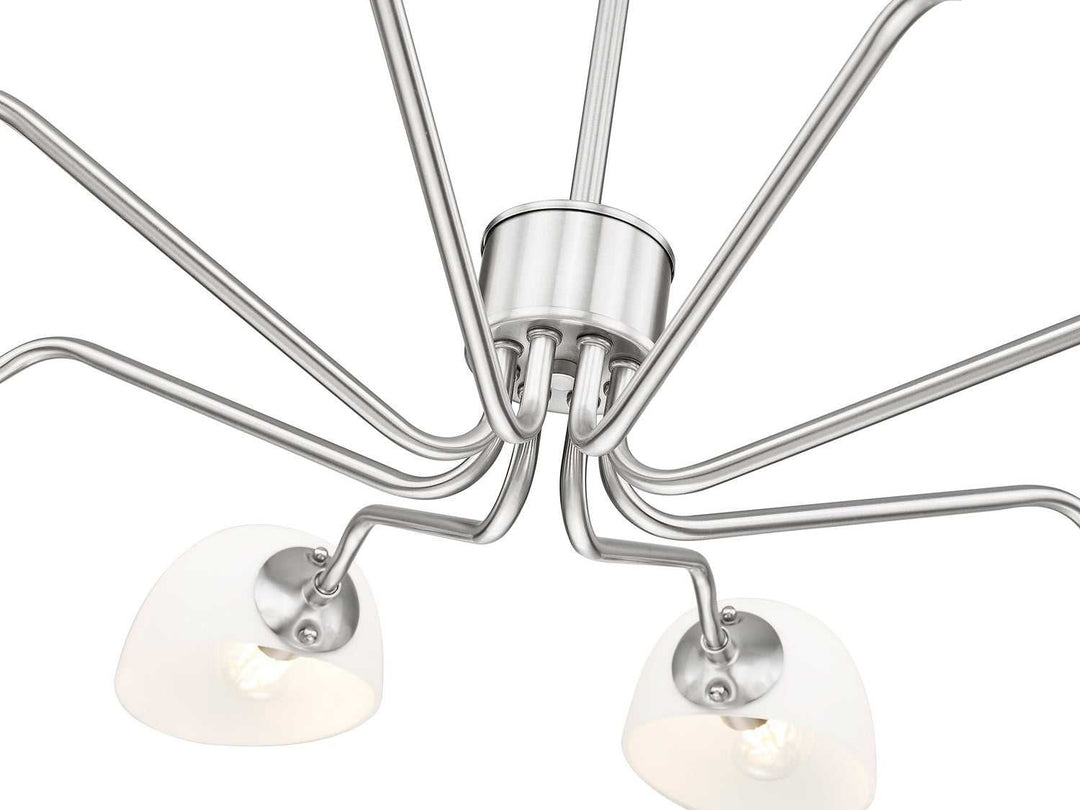 Breton Eight Light Chandelier in Brushed Nickel Z-Lite Canada