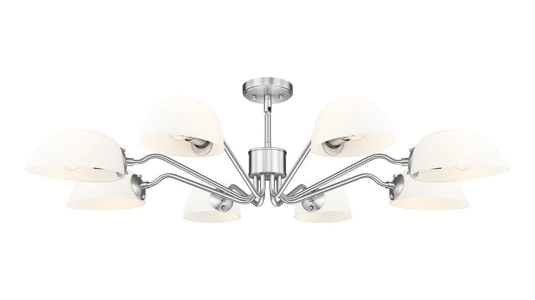 Breton Eight Light Chandelier in Brushed Nickel Z-Lite Canada