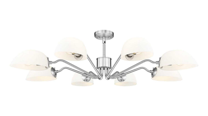 Breton Eight Light Chandelier in Brushed Nickel Z-Lite Canada
