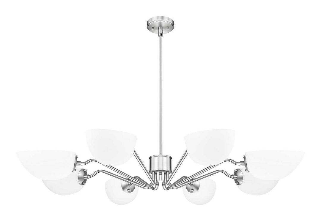 Breton Eight Light Chandelier in Brushed Nickel Z-Lite Canada