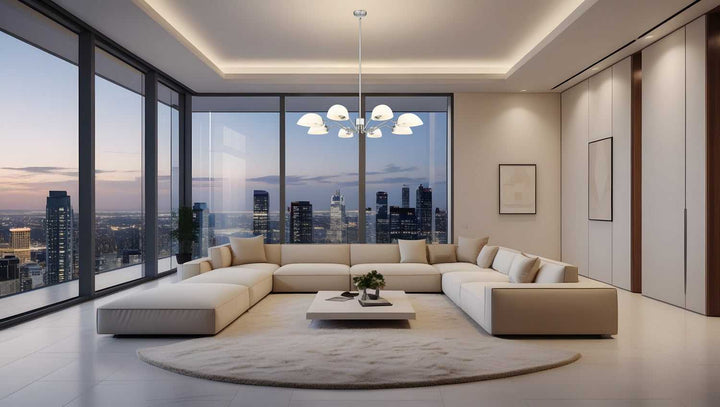 Breton Eight Light Chandelier in Brushed Nickel Z-Lite Canada