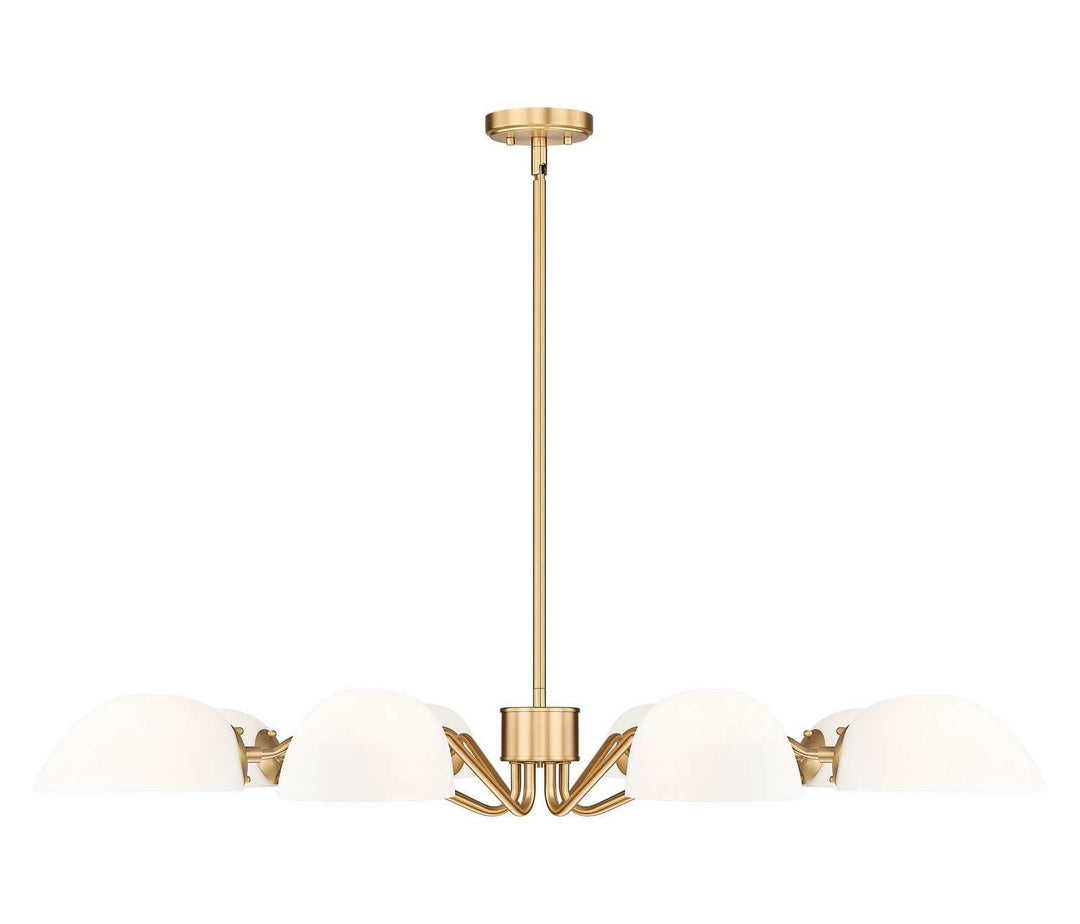 Breton Eight Light Chandelier in Modern Gold Z-Lite Canada