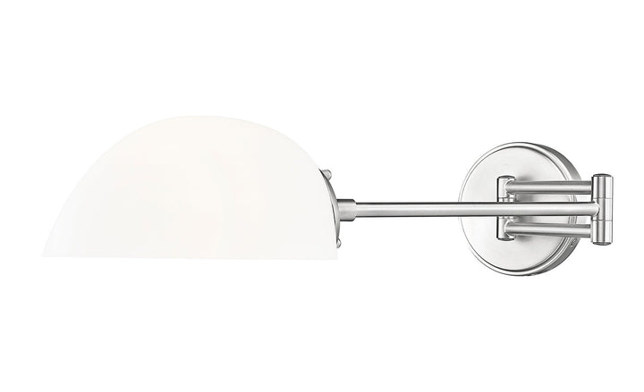 Breton One Light Wall Sconce in Brushed Nickel Z-Lite Canada