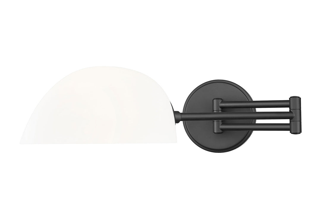 Breton One Light Wall Sconce in Matte Black Z-Lite Canada