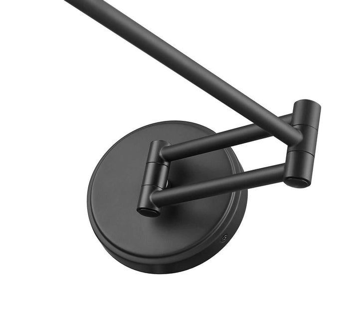 Breton One Light Wall Sconce in Matte Black Z-Lite Canada