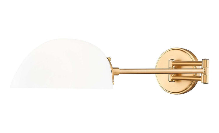 Breton One Light Wall Sconce in Modern Gold Z-Lite Canada