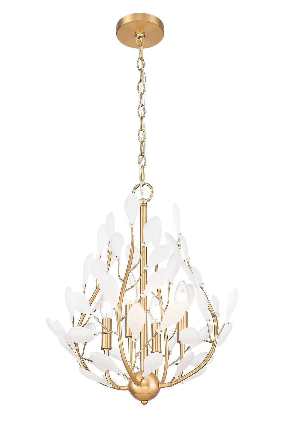 Claudine Four Light Chandelier in Modern Gold Z-Lite Canada