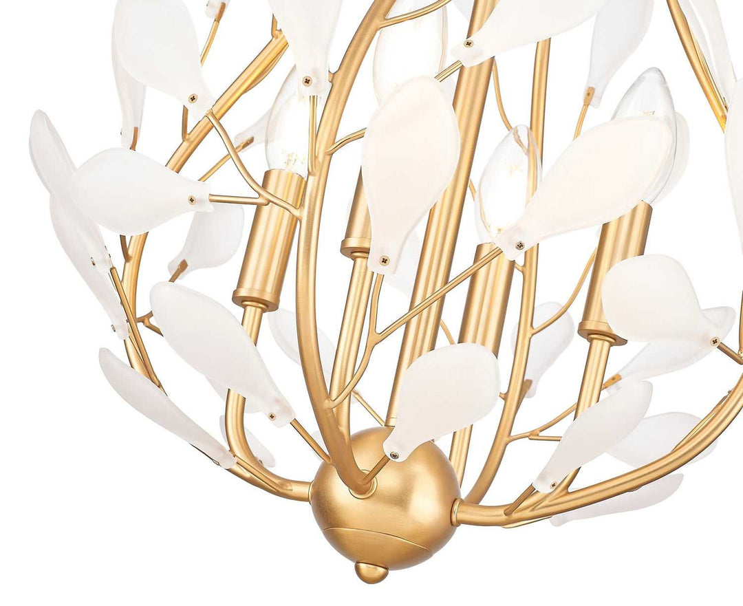 Claudine Four Light Chandelier in Modern Gold Z-Lite Canada