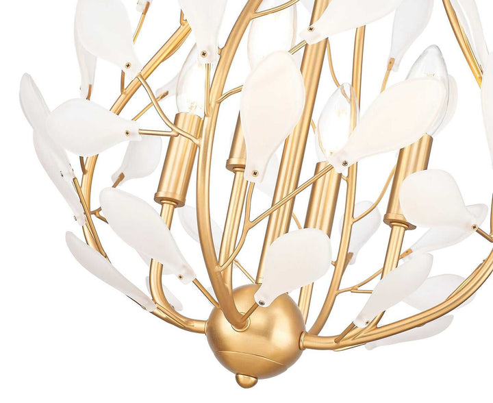Claudine Four Light Chandelier in Modern Gold Z-Lite Canada