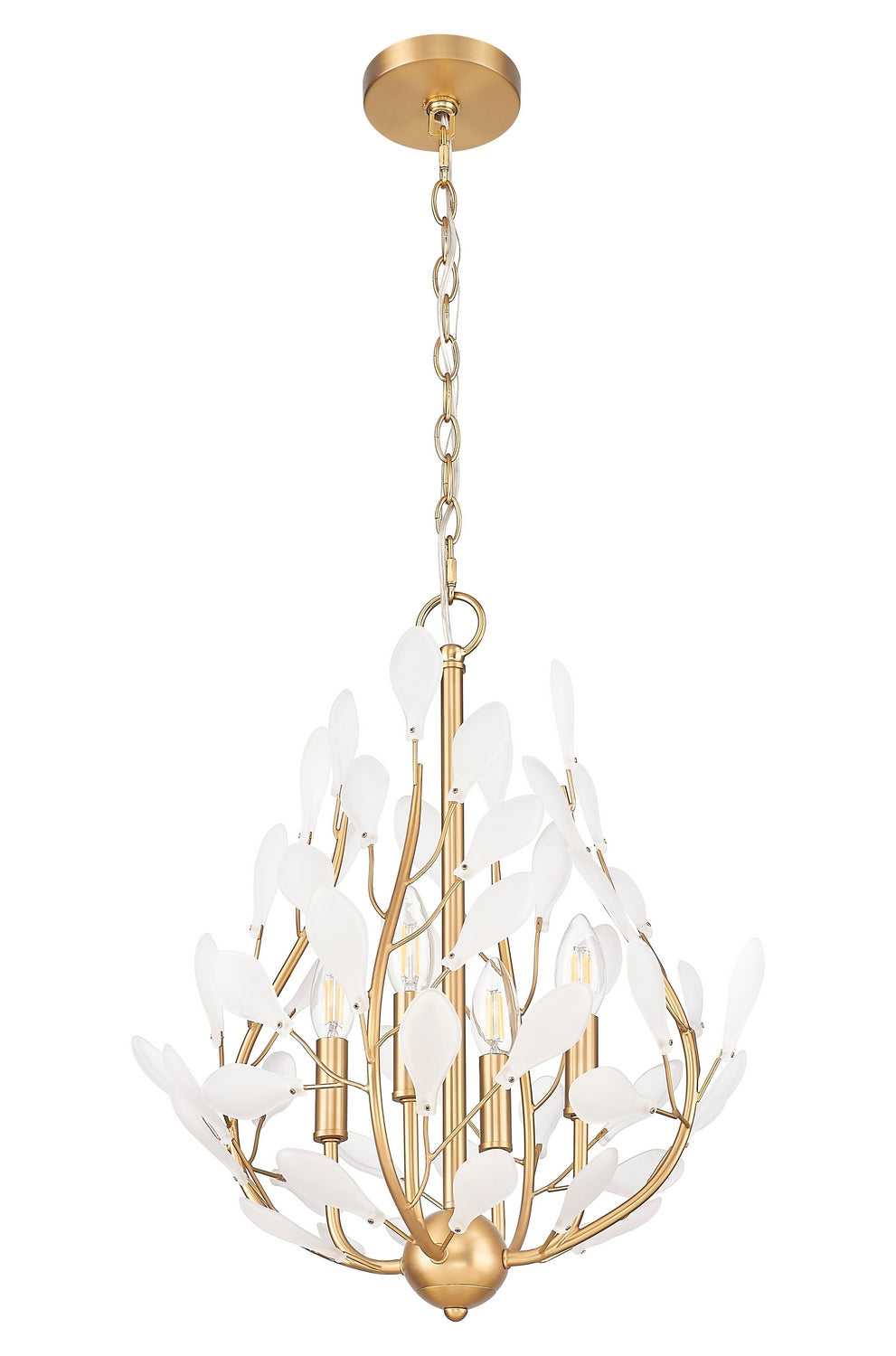Claudine Four Light Chandelier in Modern Gold Z-Lite Canada