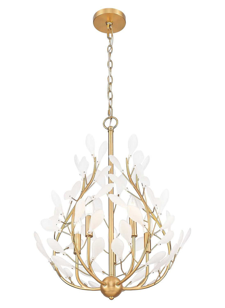 Claudine Five Light Chandelier in Modern Gold Z-Lite Canada