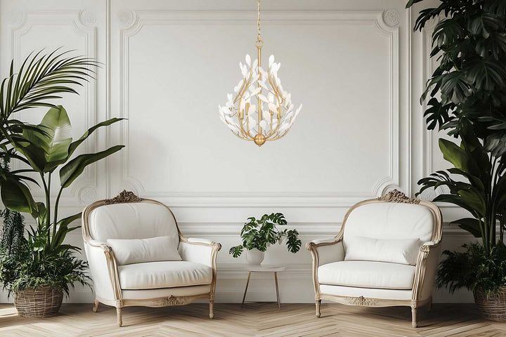 Claudine Five Light Chandelier in Modern Gold Z-Lite Canada