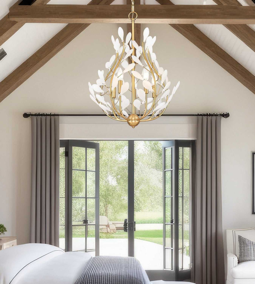 Claudine Five Light Chandelier in Modern Gold Z-Lite Canada