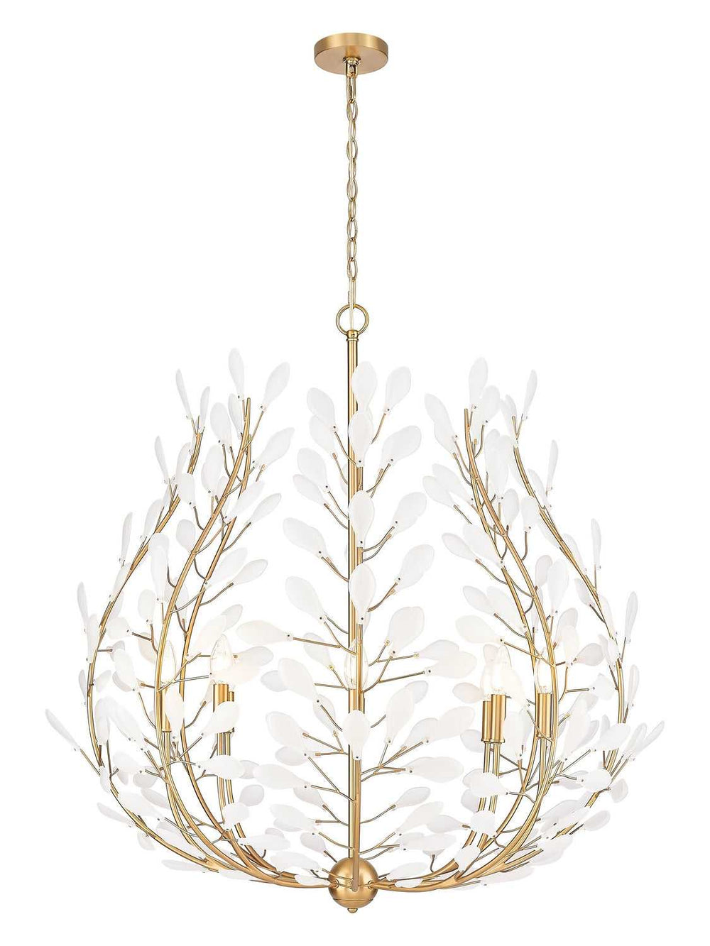 Claudine Eight Light Chandelier in Modern Gold Z-Lite Canada