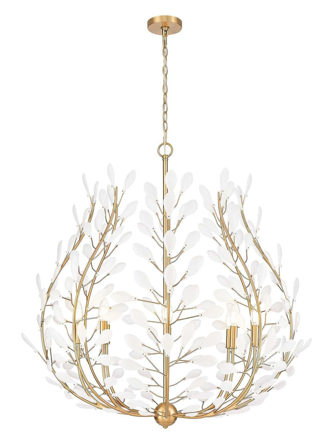 Claudine Eight Light Chandelier in Modern Gold Z-Lite Canada